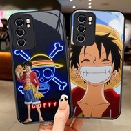 G-108 One Piece Luffy HD Glass Case for OPPO Reno 4 3 A91 5 6Z F15 6 5G