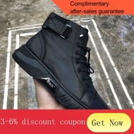 YQ59 Pure Cowhide Dr. Martens Boots Men's Winter High-Top Boots Men's Thickened Fur Integrated Velvet Warm Cotton Shoes