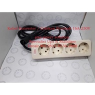 Iec 4 socket ups converter connection cable plug + 16A 3Meter cable