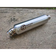 Original exhaust 86 Racing exhaust selincer only inlet 50mm full stainless steel