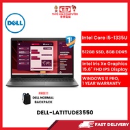 DELL-LATITUDE3550-INTELCOREI5-1335U,8GBR4,512GBSSD,15.6"FHD,W11PRO,1YR