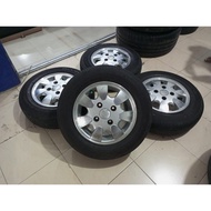 READY Velg Mobil Bekas Xenia Oem Copotan Ring 13 Pcd 4x114 + Ban Accelera R13 Buat Avanza Confero Ca