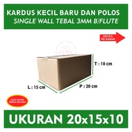 Plain Corrugated Cardboard Box 20x15x10