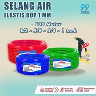 1 ROoll 100 & 50 METER Selang Air Elastis 1/2 5/8 3/4 Inch / Selang Cuci Motor & Mobil Terlaris