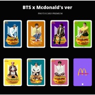 Photocard unofficial BTS "Mcdonald'sxBTS" Premium set