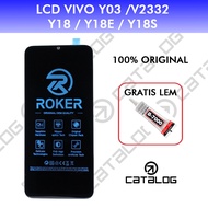 ORIGINAL ROKER LCD VIVO Y03 / V2332 / Y18 / Y18E / Y18S FULLSET