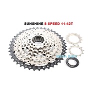 SUNSHINE 8Speed 11 42T Cassette freewheel folding mountain bike 8 SPEED 42 T FOR SHIMANO