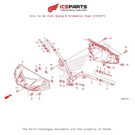 Handlebar/Handlebar Cover (F-7-B) HONDA Wave 110 K89 (2017) Parts Catalog