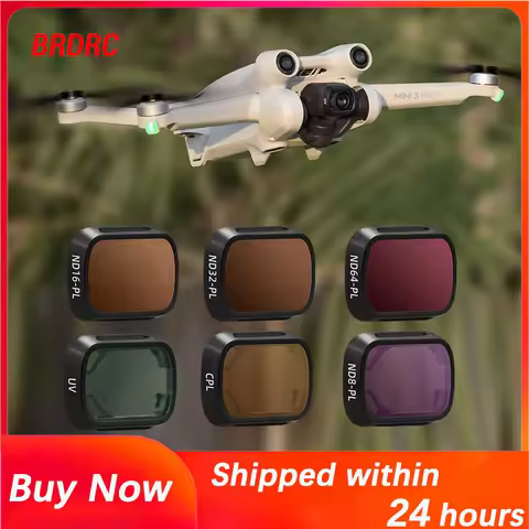 Lens Filters For DJI Mini 3/3 Pro Drone Gimbal UV CPL ND8/16/32/64 PL Filter Set Optical Glass Lens 
