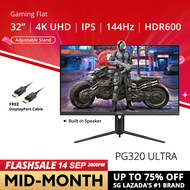 PRISM+ PG320 Ultra 32" IPS 144Hz 1ms 4K UHD HDR600 170% sRGB eSports Grade Adaptive-Sync Gaming Moni