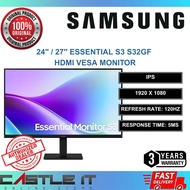 Samsung Essential S3 27" 24" LS24F320GAEXXS LS27F320GAEXXS 24 27 Inch IPS 120Hz Monitor