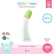 Dr.Betta ขวดนมคอแคบ Jewel G1 280ml (วัสดุแก้ว) จุกนม Jewel Round hole น้ำนมไหลอัตโนมัติ