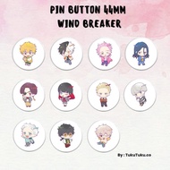 44mm & 32mm Win Breaker Pin Brooch 44mm & 32mm Wind Breaker Badge/ 44mm & 32mm Wind Breaker Pin Butt