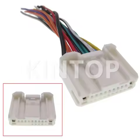 20 Pins AC Assembly Car Radio Wiring Harness CD Adaptor Auto Stereo Connector Kit