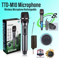 Professional Rechargeable Wireless Microphone Karaoke Dynamic Vocal Microphone Microfono Mikrofon UHF Karaoke Handheld