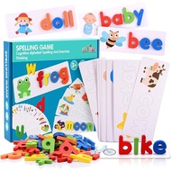 【Samtoys】English spelling words/English Fun Spelling Games/See and Spell Learning Toys,CVC Word Buil