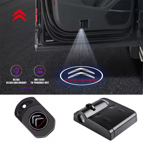 1/2pc Car Door Welcome Laser Led Projector Logo Light Wireless Car Accessorie For Citroen C1 C2 C3 C