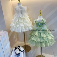 [1-7 Years] Baju Gaun Baby Girl Flower Girl Dress Princess Butterfly Children Cloth Kid Wedding Birt