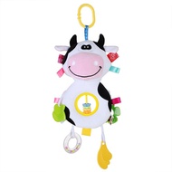 Baby Plush Rattles Bear Mobiles Toys Cow Deer Animal  Infant Stroller Hanging Mobile Rattles Newborn Baby Toys Teether