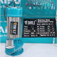 Máy bơm chìm nước thải 1.1Kw 1.5Kw 2.2Kw Thân Inox 304 Nắp gang Swirls - Bảo hành 1 năm Máy bơm nước