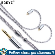 Bqeyz rime cáp tai nghe thủy tinh đơn mạ đồng Bạc Cáp 0.78mm 2pin Cáp Nâng Cấp 2.5/3.5/4.4mm dây tha