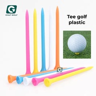 10-piece plastic golf tee bag, long type, genuine golf tee