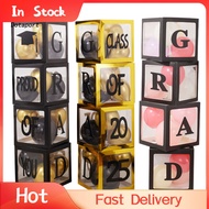 KDDT- Class of 2025 Graduation Party Supplies Graduation Balloon Box Decoration Kit 4/8pcs 2025 Grad