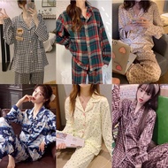 ♞┇[COD] Korean Pajama Long Sleeve For Women Sleepwear