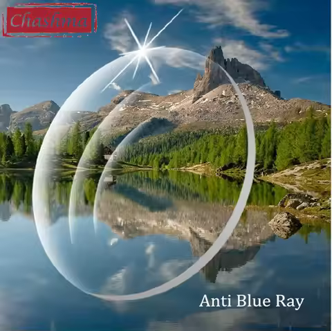 Chashma 1.61 Index MR-8 Clear Color Eye Lens Prescription Anti Blue Ray Glass Computer Working Scree