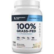 Transparent Labs Grass-Fed Whey Protein Isolate - Naturally Flavored, Gluten Free Whey Protein Powde