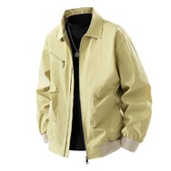 เสื้อกันลมแฟชั่นแจ็คเก็ตชายเสื้อฤดูใบไม้ร่วง8XL 7XL 6XL ขนาดใหญ่9XL หลวมสมาร์ทสบายกันน้ำสีดำนุ่ม