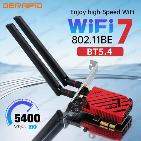 WiFi 7 MT7925 PCIE Network Card Bluetooth 5.4 Wireless Adapter 5400M Tri Band 2.4G 5G 6GHz Wi-Fi7 An