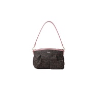 FION Monogram PVC with Leather Shoulder Bag