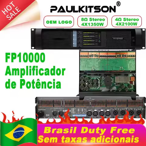 Amplifier Paulkitson FP10000q 4x1350W 8ohm 4channel Class TD Power Amplifier High Power for Subwoofe