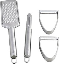Newline NY Stainless Steel Veggie Fruit Shredder Slicer Grater Peeler, 4 Pcs Kitchen Tools Set: 1 St