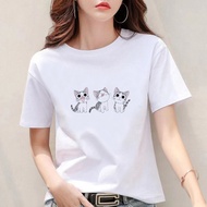 T Shirt For Women Round Neck Casual Graphic Tees Girls t Shirt Tshirt Girl Baju T Shirt Perempuan Lengan Pendek T-Shirt Perempuan T Shirrt For Women Korean Style