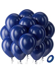 Globos De Fiesta De Látex Azul Marino, 50 Paquetes De Globos De Helio Redondos De 5 Pulgadas Para Decoraciones De Fondo De Boda De Graduación De Cumpleaños