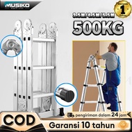 Pro MUSICO 3-in-1 Folding Ladder | Telescopic/A Frame/Multifunction Suitable for Contractors & Homes