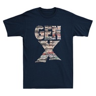 Gen X 80's Rock Cassettes 80s Music Funny Meme Retro Men's Short Sleeve T-Shirt