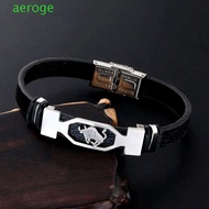 AEROGEM 12 Constellation Bracelet Wristband Punk Jewelry Zodiac Sign Aries Women Bangles Men Jewelry