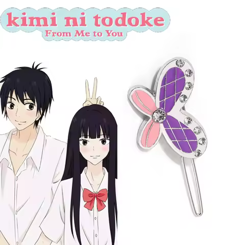 Anime Kimi Ni Todoke From Me To You Butterfly Hairpin Kuronuma Sawako Women's Hair Accessories Cospl
