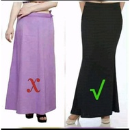 PETICOT SAREE BLACK COLOUR FOR SAREE INNER Petticoat Underskirt Inner Skirt