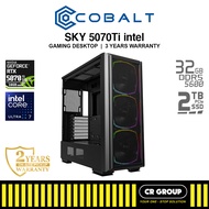 COBALT SKY 5070 Ti INTEL - Intel Ultra 7-265F - RTX5070Ti 16GB - 32GB RAM - 2TB SSD (3Yrs Warranty)