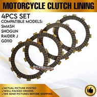 4PCS SET CLUTCH LINING FOR SUZUKI SMASH / SHOGUN / RAIDER J / GD110 MOTORCYCLE ACCESSORIES
