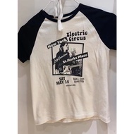 Brandy Brandy Melville American bella top Short Color Matching Raglan Sleeve t-Shirt bm Slim Short S