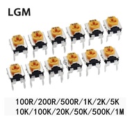 100/20Pcs WH06-2C Veriable Register 100 200 500 1K 2K 5K 10K 20K 50K 100K 200K 500K 1M Ohm Trimmer P