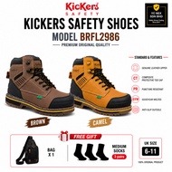 Kickers Safety Shoes 2986 Anti-Smash | Puncture Resistant | Anti-slip Safety Boot | Goodyear Welted 
