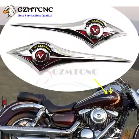 Vulcan Decal Gas Tank Emblem Badge 3D Stickers For Kawasaki Vulcan400 750 VN500 VN650 VN800 VN900 VN