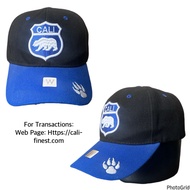 Baseball Cap blue/black embroidered California Republic bear C 00107