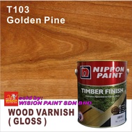 T103  GOLDEN PINE  Timber Finish ( 5L ) Nippon Paint /  Decorative Pigmented  Varnish For Wood / Sat